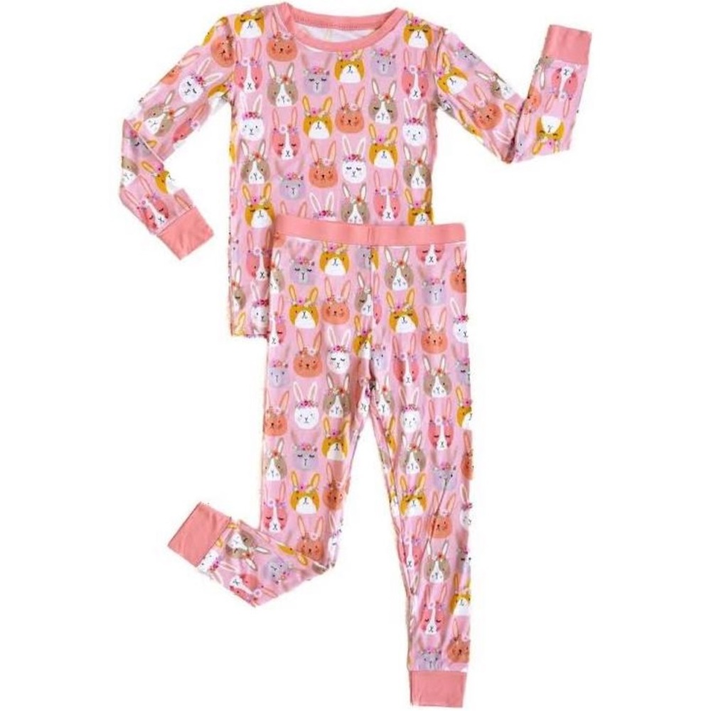 Little Sleepies Boho Bunnies Bamboo Pajama Set